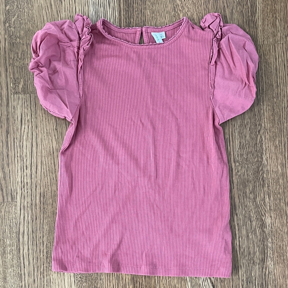 Janie and Jack Pink Ruffled Kids Top
